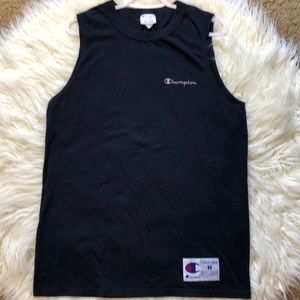 VTG Champion Navy blue basketball tank top medium